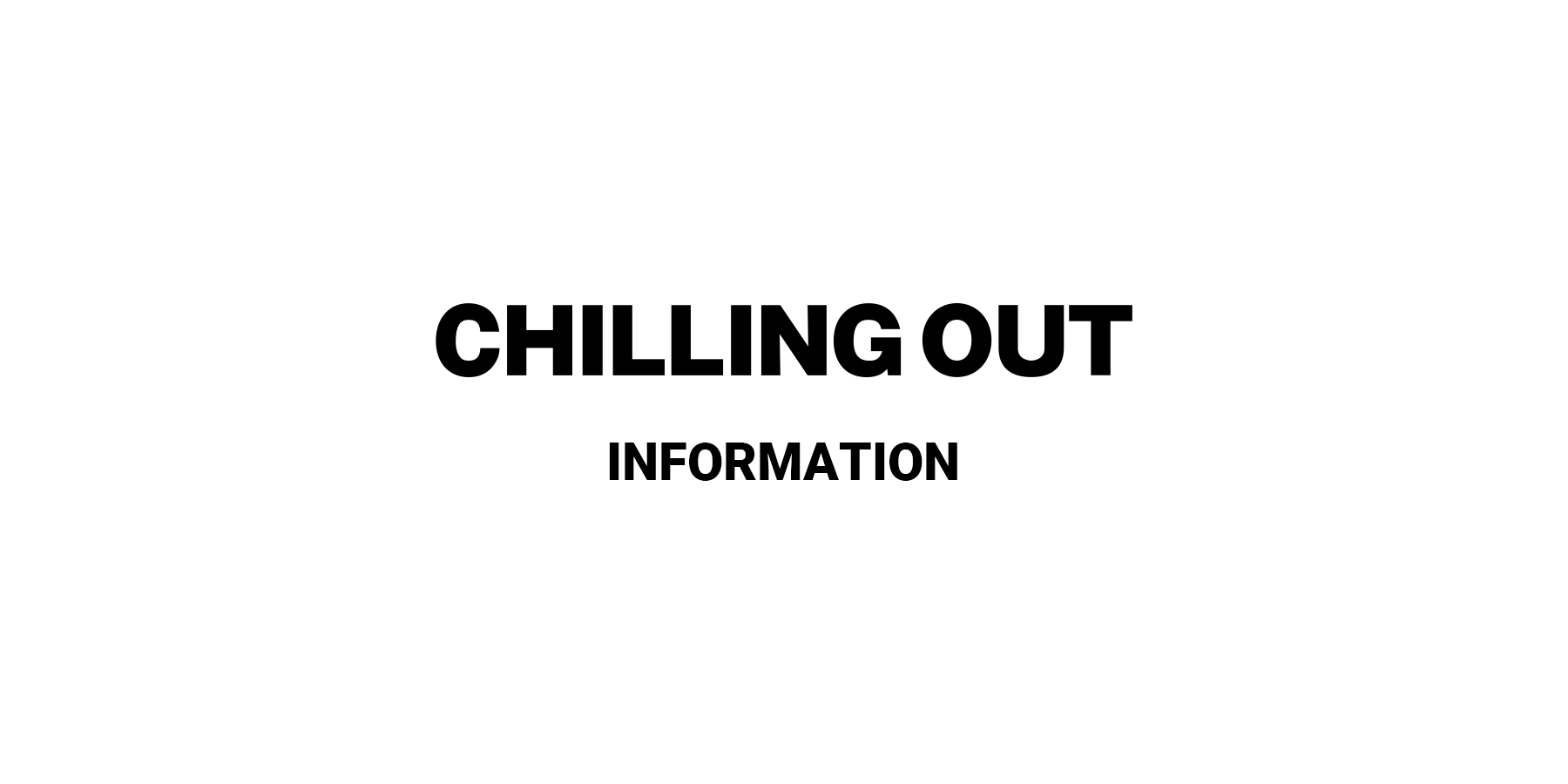 CHILLING OUTのホームページを公開しました。